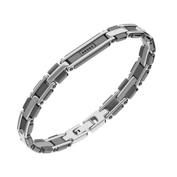 Bracelet John Richmond Homme in Titane JRCB04BW - JRCB04BW